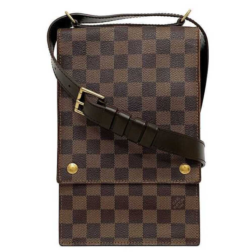 Louis Vuitton Portobello Shoulder Bag Brown Damier Ebene Brown Crossbody Map